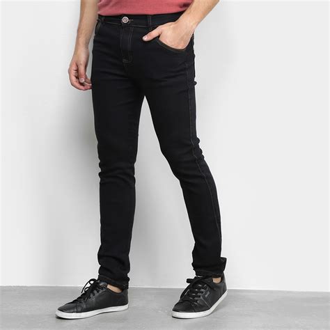 calças jeans pretas masculinas